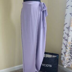 HALARA Light Purple Wide-Leg Pants